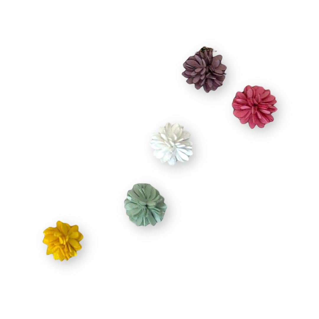 Шеврон кожзам пришивной Цветок, 2,5см, сиреневый, шт. Нашивка Кожзам