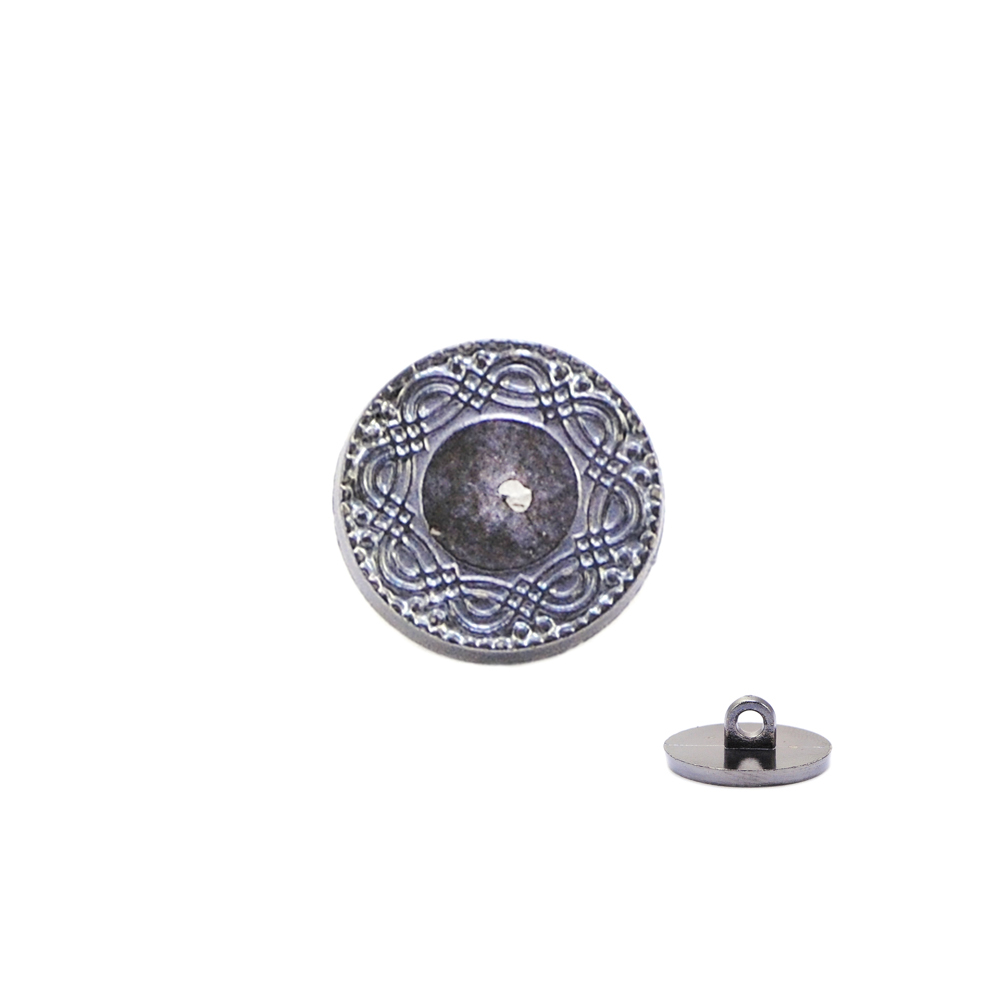 Пуговица TR №260 BN 17мм. Пуговица металлизированная