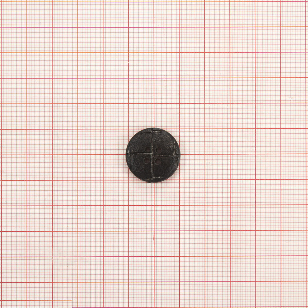 Пуговица ВР-36-36 черная. Пуговица пластмассовая