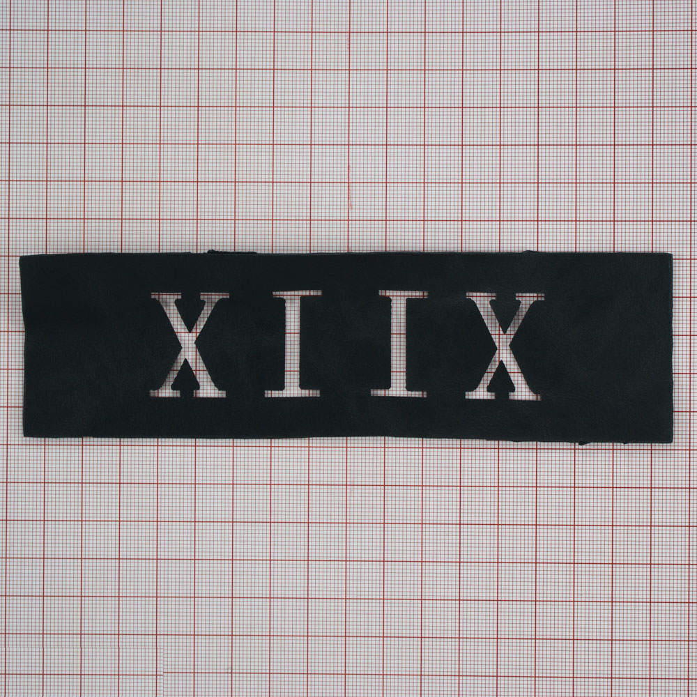 Лейба п/у XIIX 4.8*17см черный. Лейба Кожзам