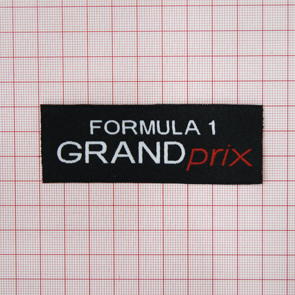 Нашивка Formula 1 Grand prix, 9*3 см, черная. Шеврон Нашивка