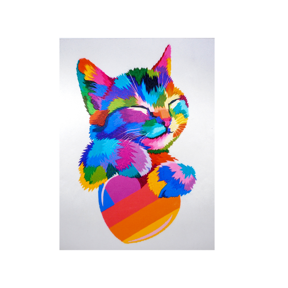 Аппликация пришивная Likee Cat Кот 19*24см, разноцветный, шт. Аппликации Пришивные Постер