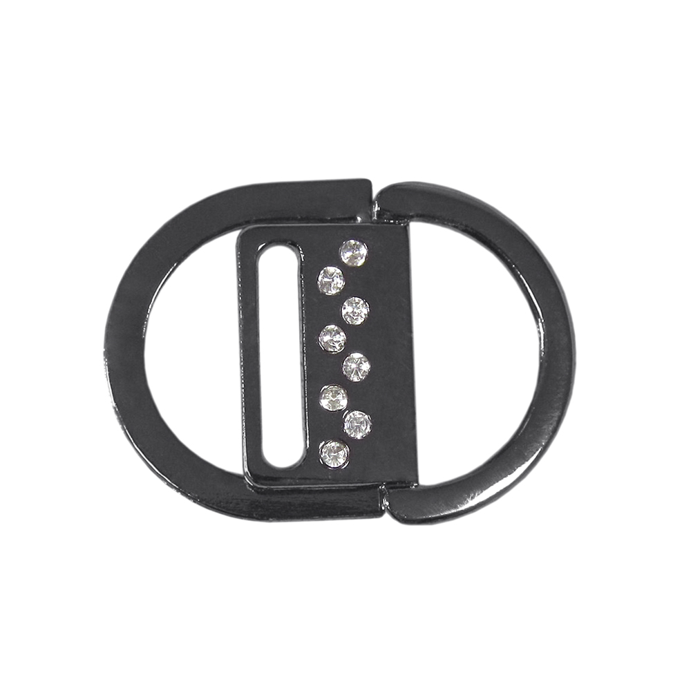 Перетяжка метал 8447 18мм BLACK NIKEL . Перетяжка металл