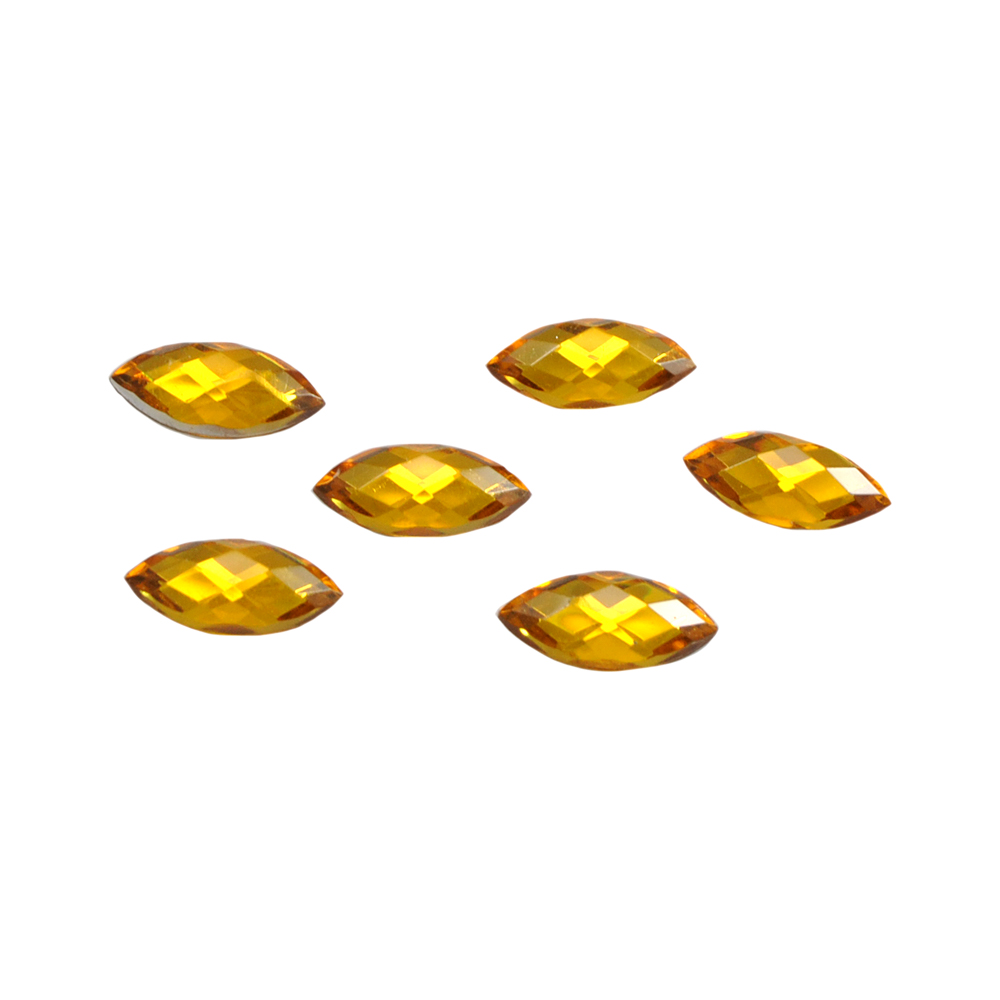 Стразы Д на клей, капля 7*15мм золотой 16, 1тыс.шт. Стразы на клей