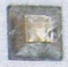 Стразы стеклянные пришивные №10 квадрат светло-янтарный (10*10мм), 1тыс.шт. Стразы пришивные