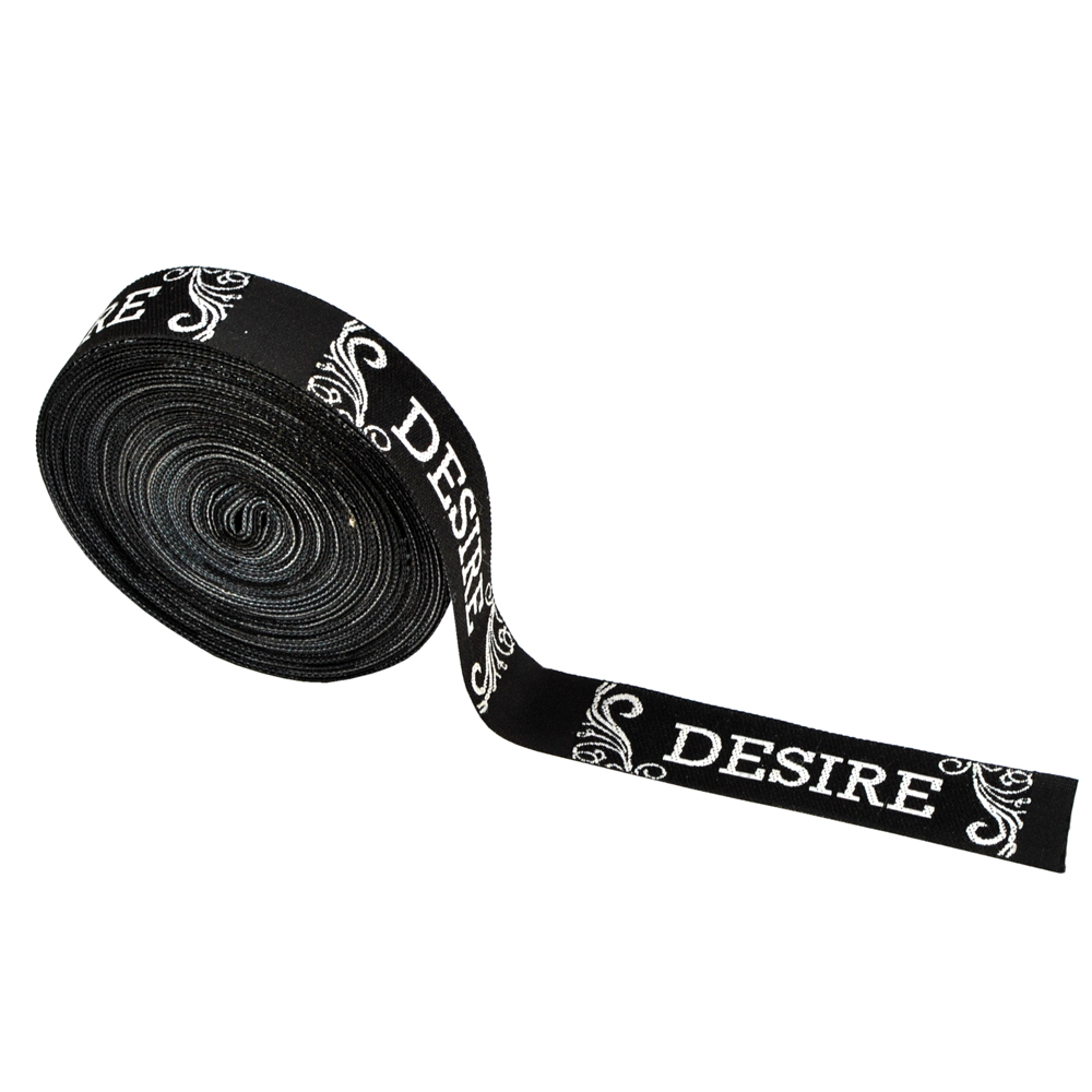 Этикетка тканевая вышитая DesireStyle 1,6см. Вышивка / этикетка тканевая