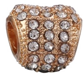 Подвеска-шарм металл с камнями, 1,2см, золото, шт. Подвески