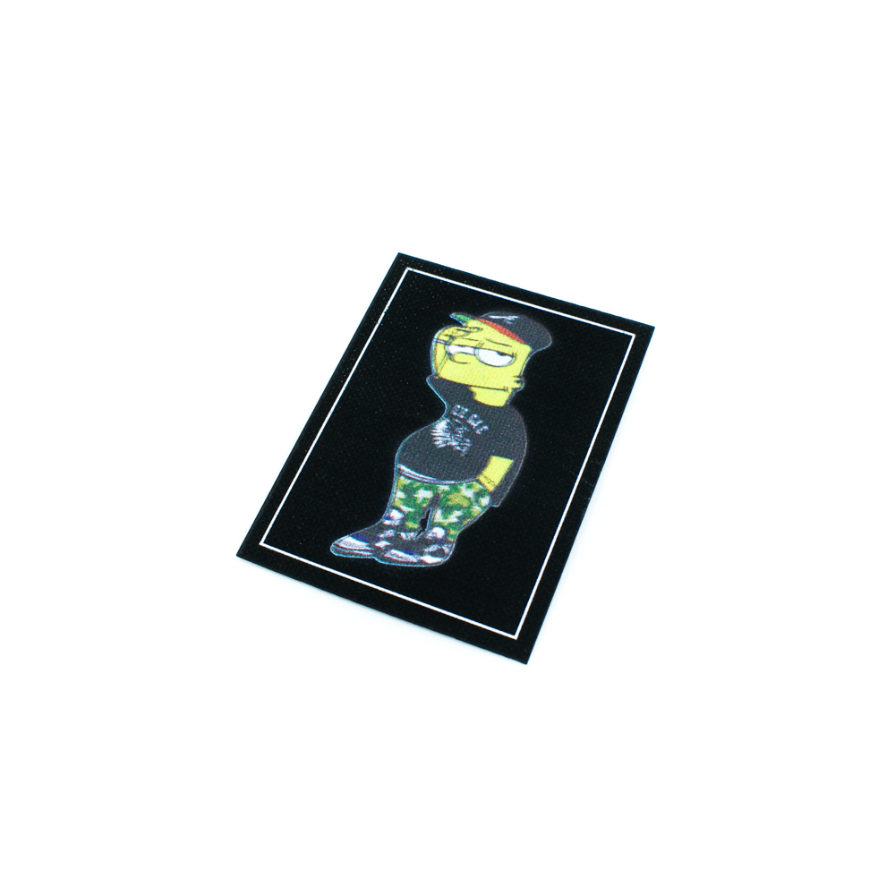 Лейба клеенка блестящая Барт 5,6*7,8см черный, желтый, хаки рисунок, шт. Лейба Клеенка