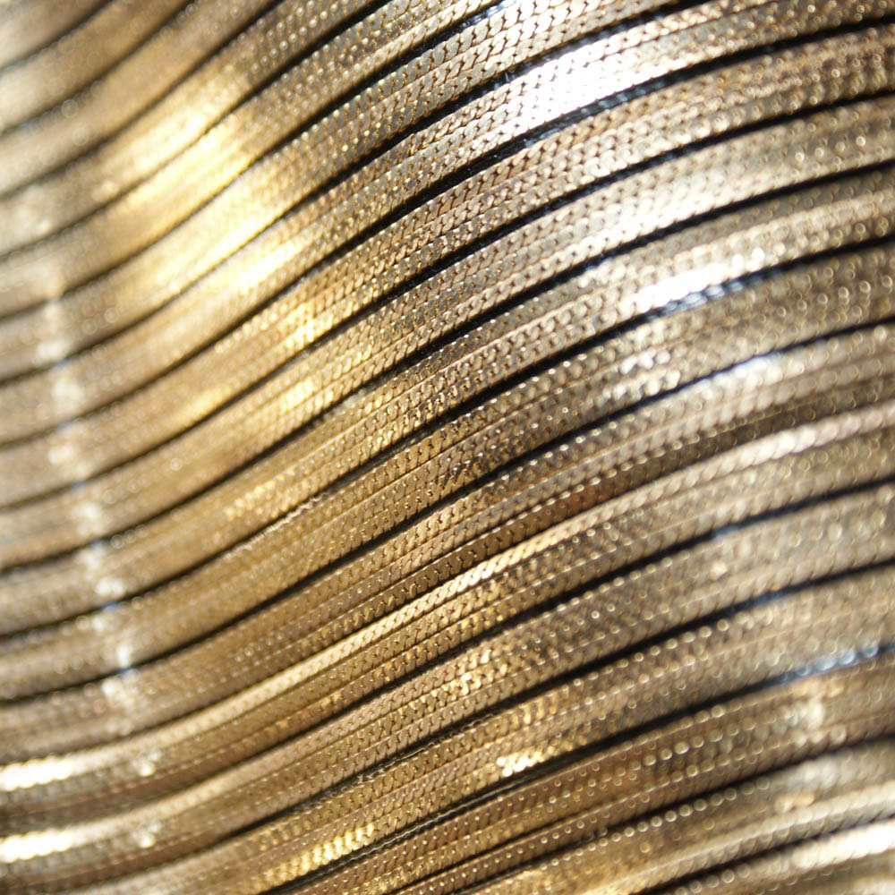 Цепь полотно клеевое Чешуя 5мм GOLD, 24*40см, 1лист. Полотна из страз