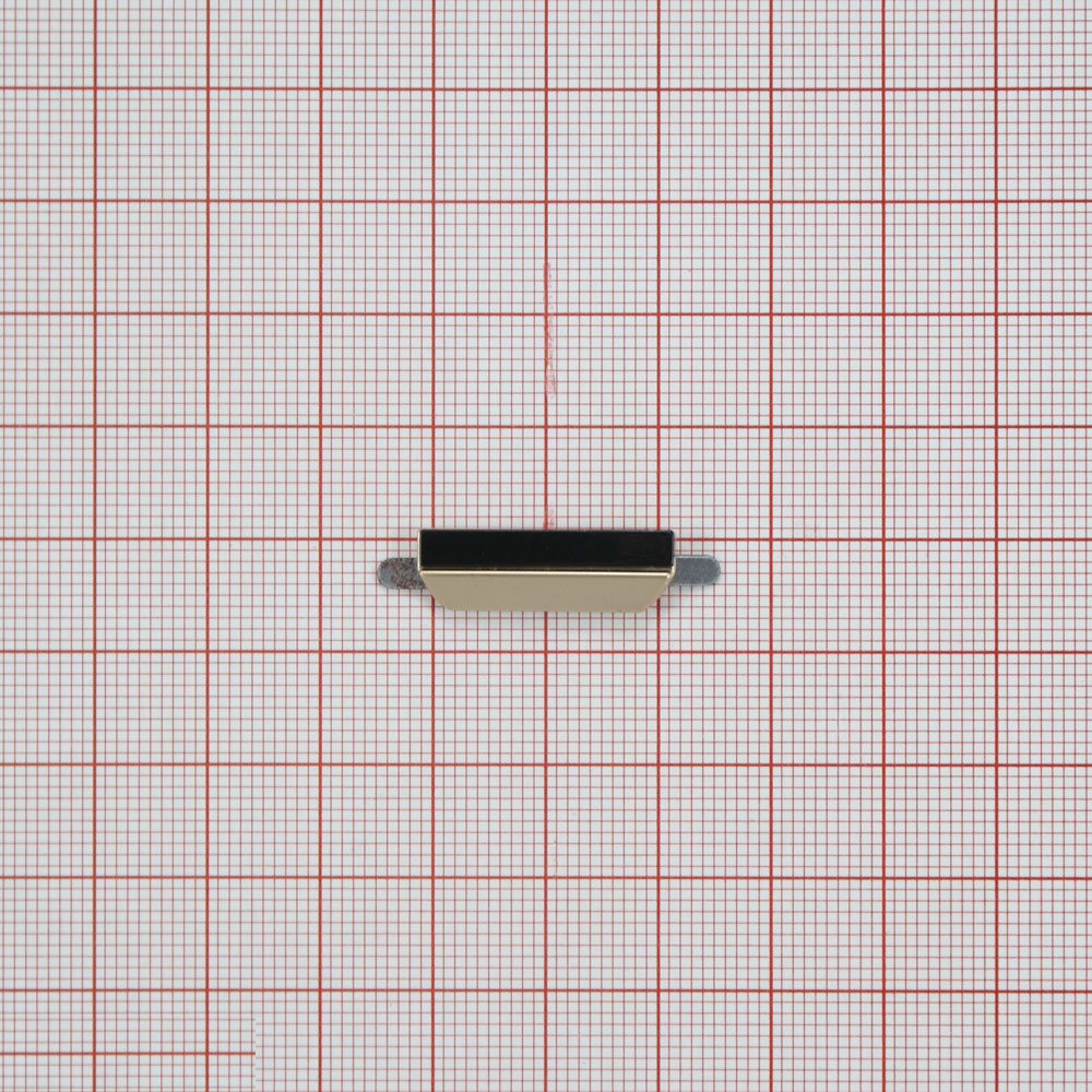 Краб металлический 21986 2 полосы 23*7мм, GOLD, черный . Крабы Металл Геометрия