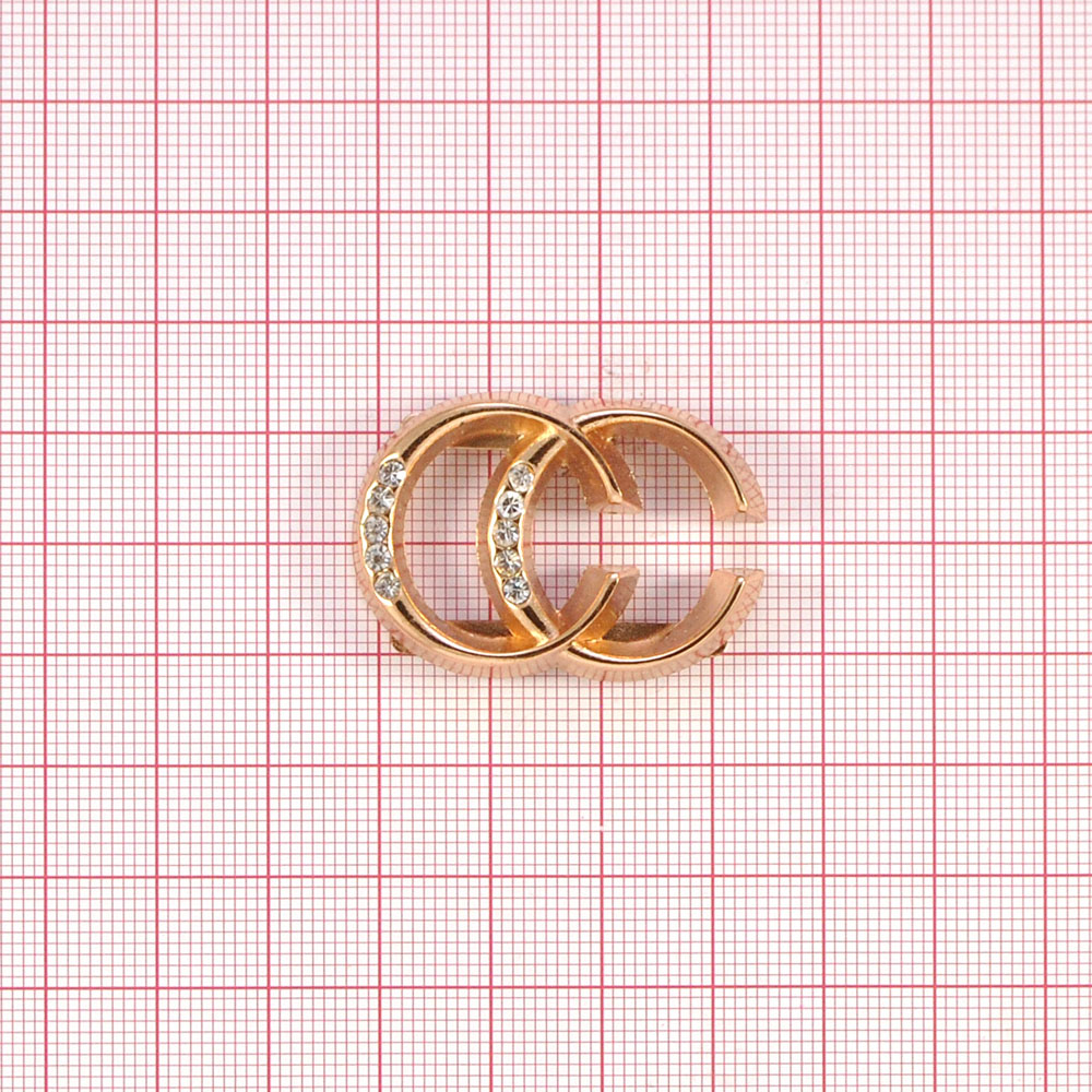 Краб металл BLT-R01 СС GOLD, бел.камни . Крабы Металл Геометрия Декор