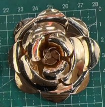 Декор металл приш. Цветок, GOLD, шт. Декор Металл Пришивной