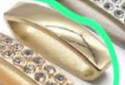 Перетяжка металл , 3,8*0,8см, золото, шт. Перетяжка металл