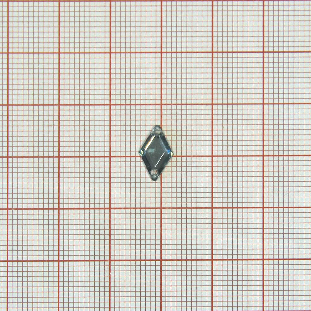 Стразы Д пришивн. ромб 7*11мм серый 6, 1тыс.шт. Стразы пришивные