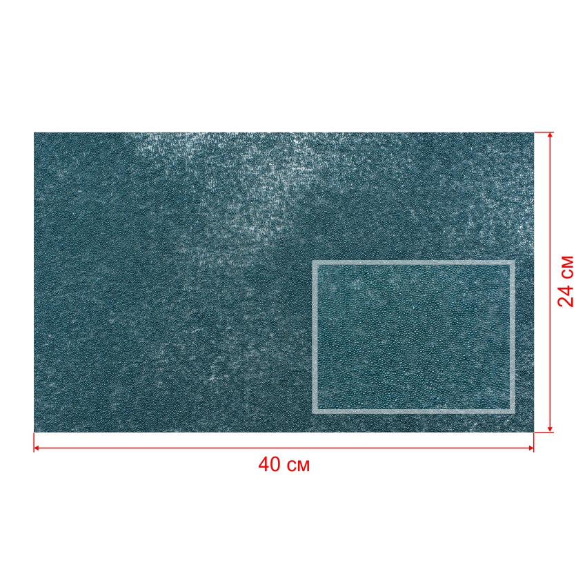 Стразы полотно клеевые Икра темно-зеленый силиконовый бисер 40*24см, 1лист. Полотна из страз