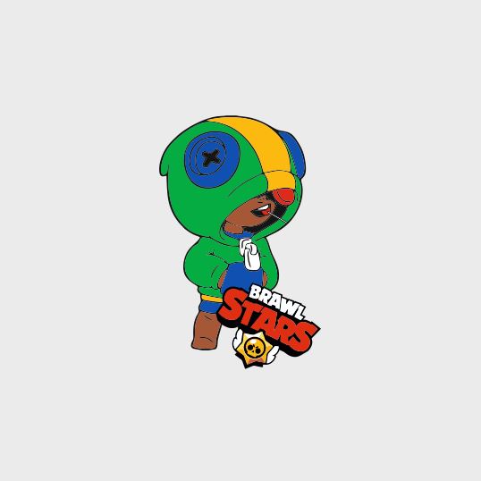 Термоаппликация Brawl Stars №20-2 Леон 10*6,4см, шт. Термопереводки Детские