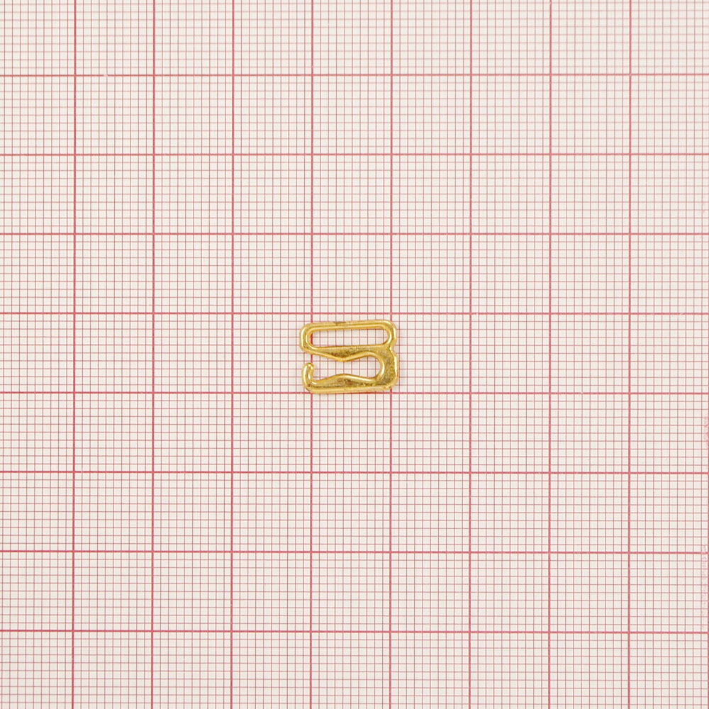 Крючок бельевой металл А908 GOLD 8,0*5,0мм (внутр.), 10,7*8,5мм (внешн.), 1т.шт, уп. Крючок бельевой