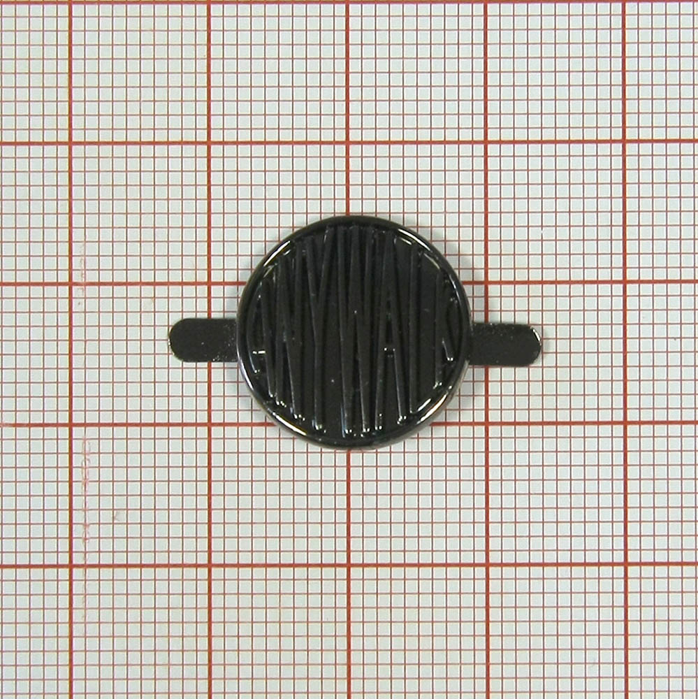 Краб металлический  20304 кругл. Полосы BLACK NIKEL, шт. Крабы Металл Геометрия