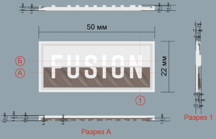 Лейба, Fusion, 5*2,2см, литьевая резина, шт. Лейба