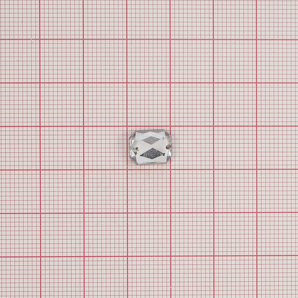 Стразы Д пришивн. многогран. 8*10мм бел.кристал 38, 1тыс.шт. Стразы пришивные