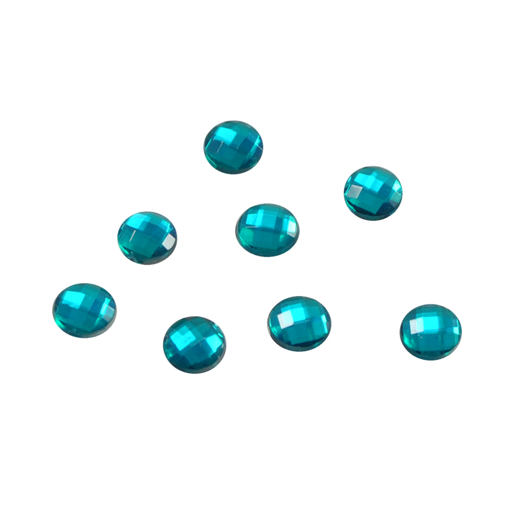 Стразы Д на клей, круг 6мм изумруд 24, 1тыс.шт. Стразы на клей