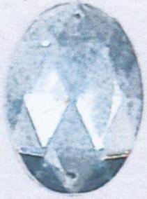 Стразы стеклянные пришивные овал (18*25мм) бирюза , 1тыс.шт. Стразы пришивные