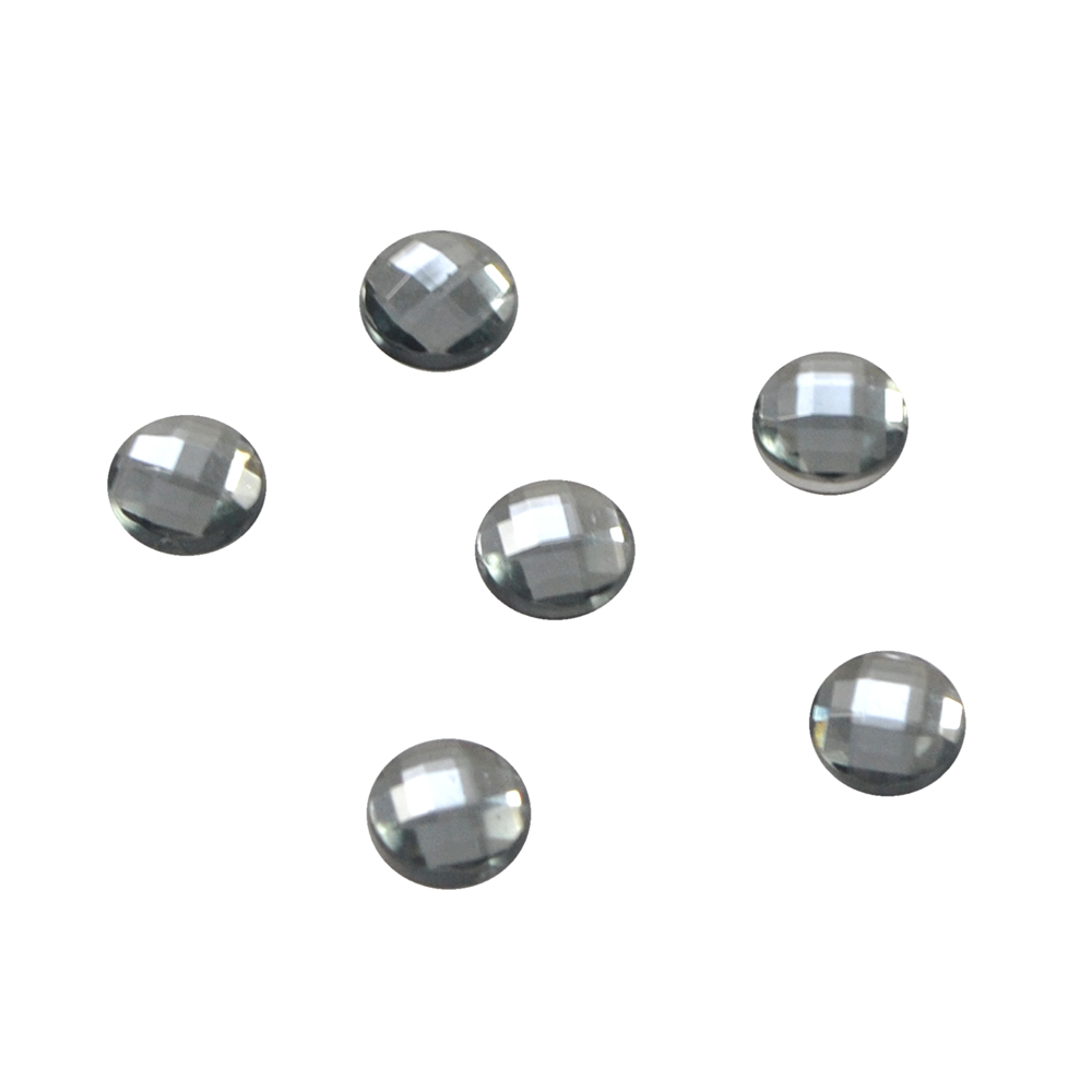 Стразы Д на клей, круг 6мм серый 6, 1тыс.шт. Стразы на клей