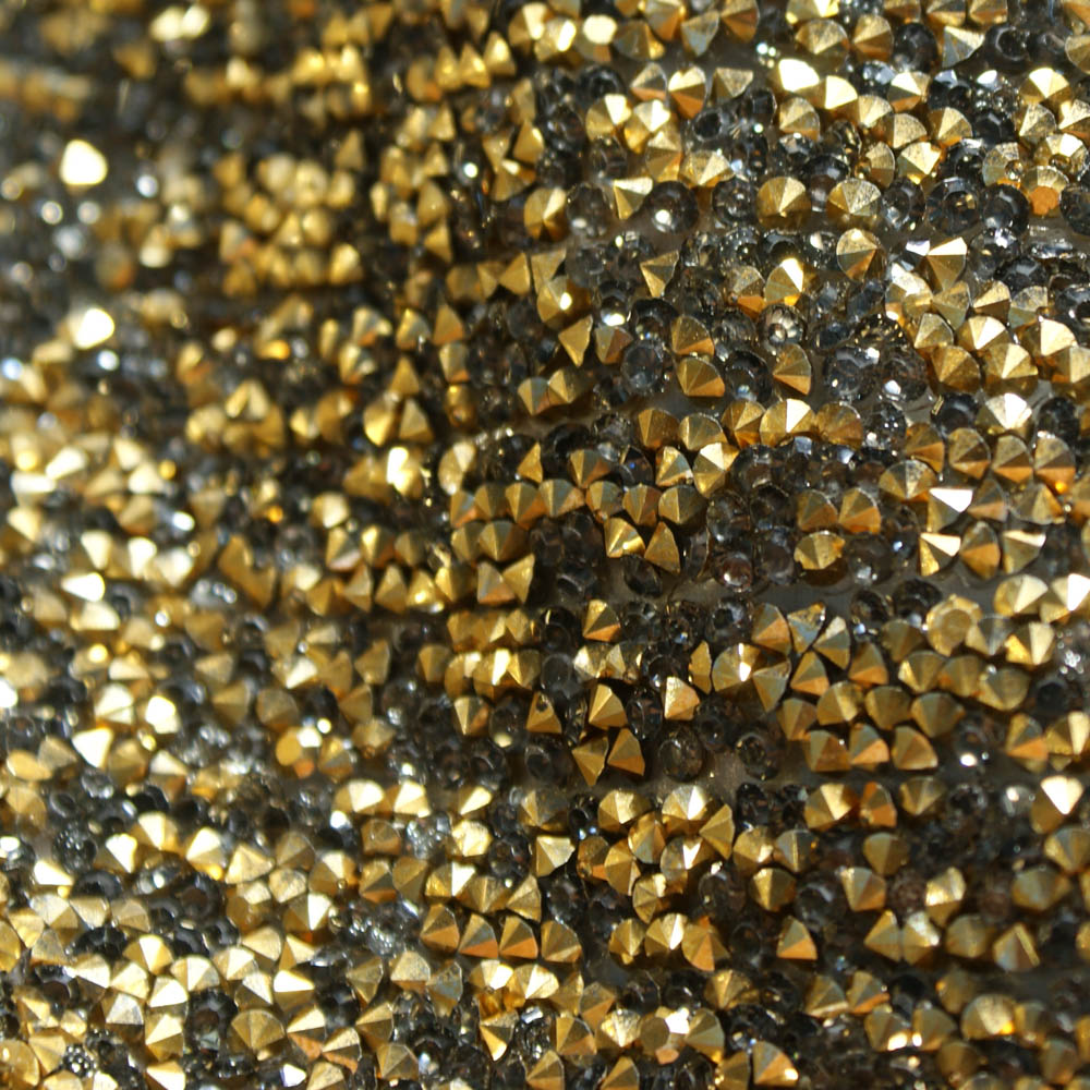 Стразы полотно клеевое №17 гречка АКРИЛ янтарно-серые камни, 25*40см, 1лист. Полотна из страз