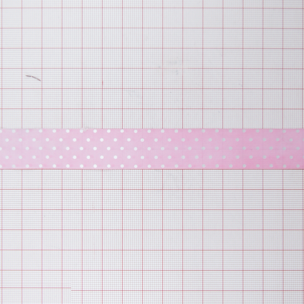 Тесьма Горошек 2см, розовая нейлон, 100м . Тесьма Разное