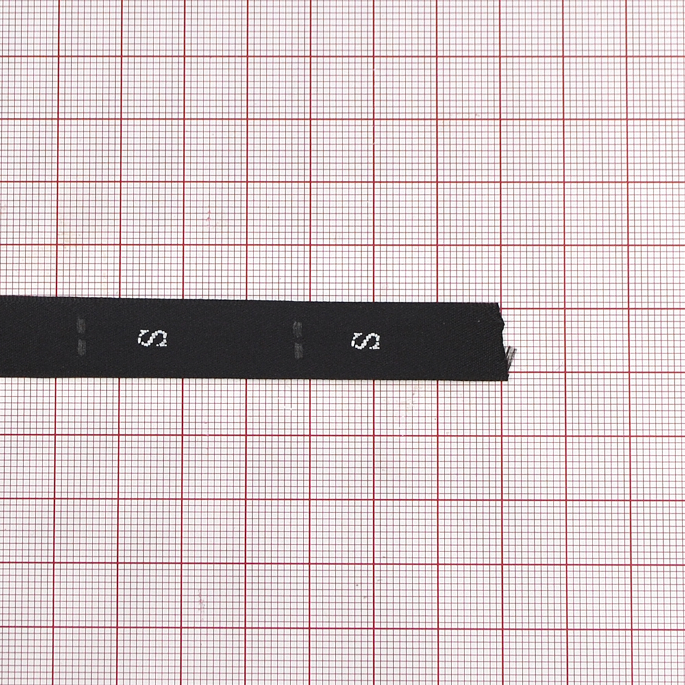 Размерник вышитый сатин черный S . Размерник вышитый