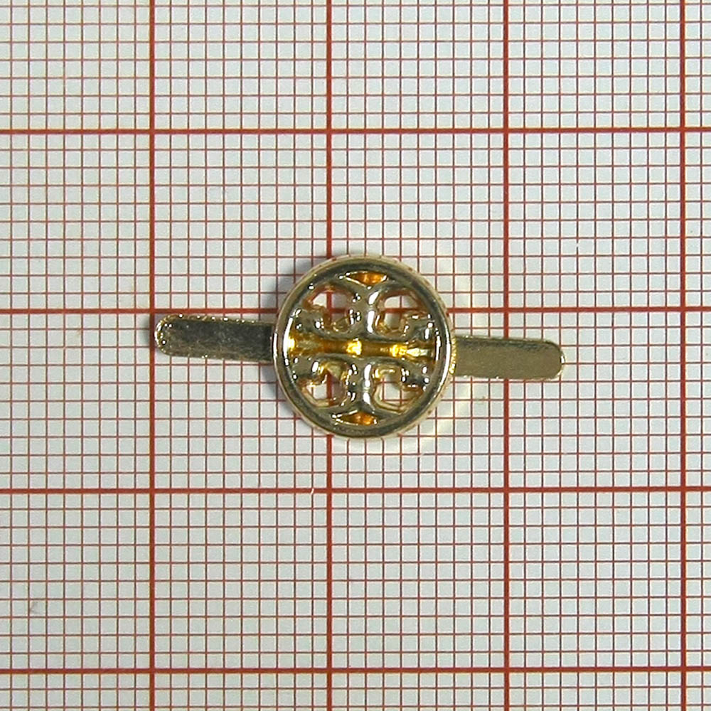 Краб металлический Крест в кольце 10*10мм GOLD, шт. Крабы Металл Геометрия