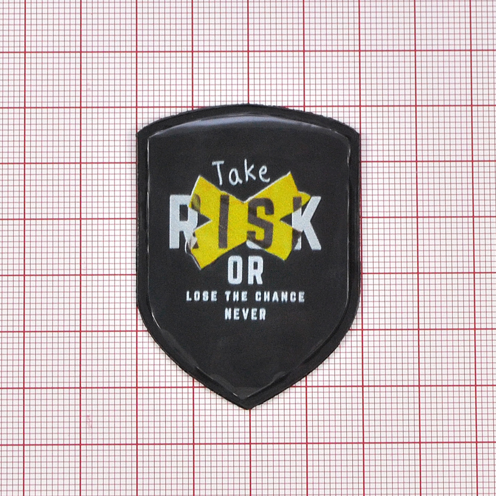 Лейба клеенка Take RISK 4*5,5см, белый, черный, желтый, шт. Лейба Клеенка