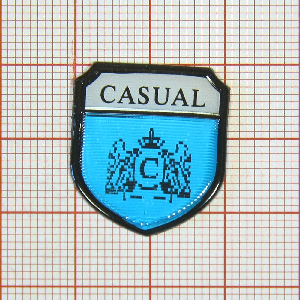 Лейба гологр. Casual 21*27мм голубой / шт. Лейба Голограмма