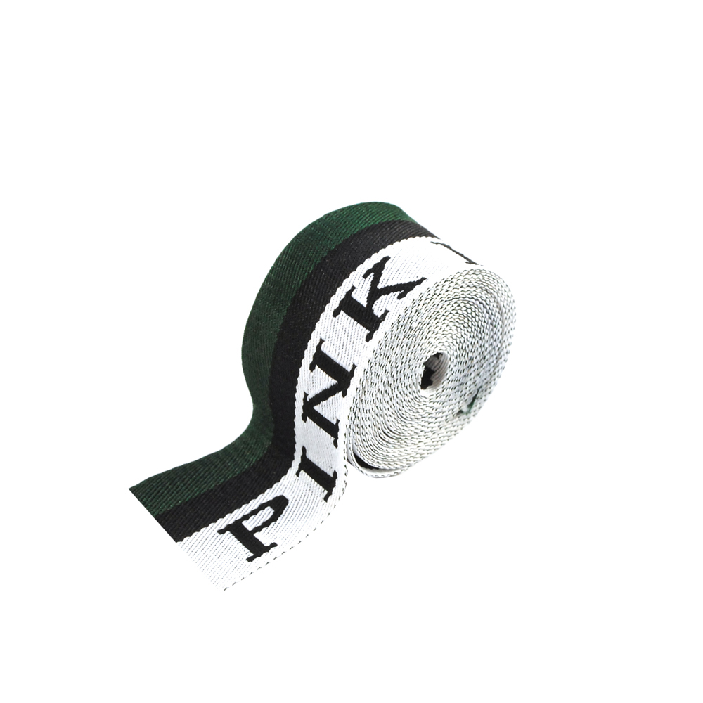 Тесьма тканевая пришивная PINK 3,1см, темно-зеленый, черный, светло-серый, 50ярд. Тесьма