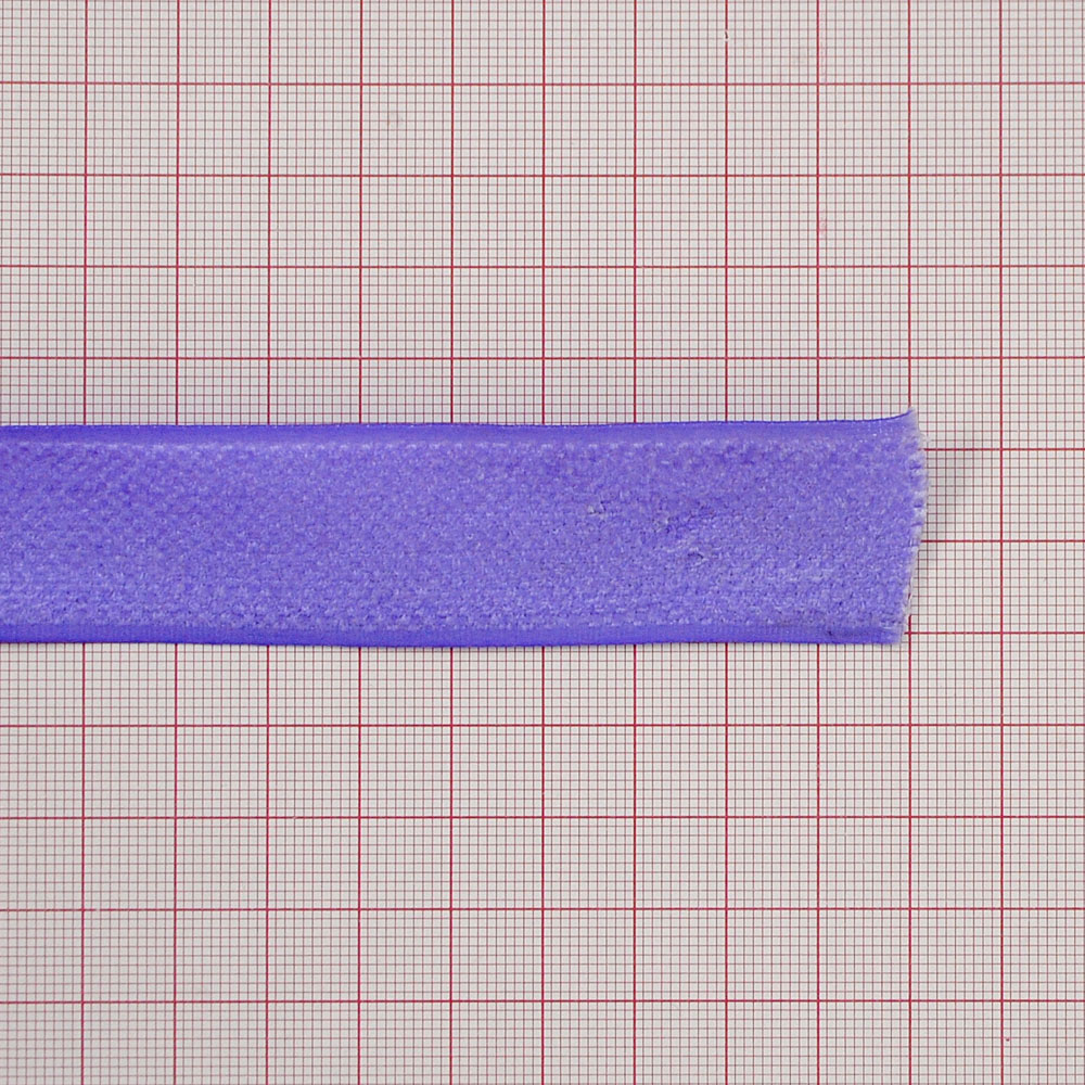 Тесьма велюровая 2,5см, сиреневая, ярд. Тесьма