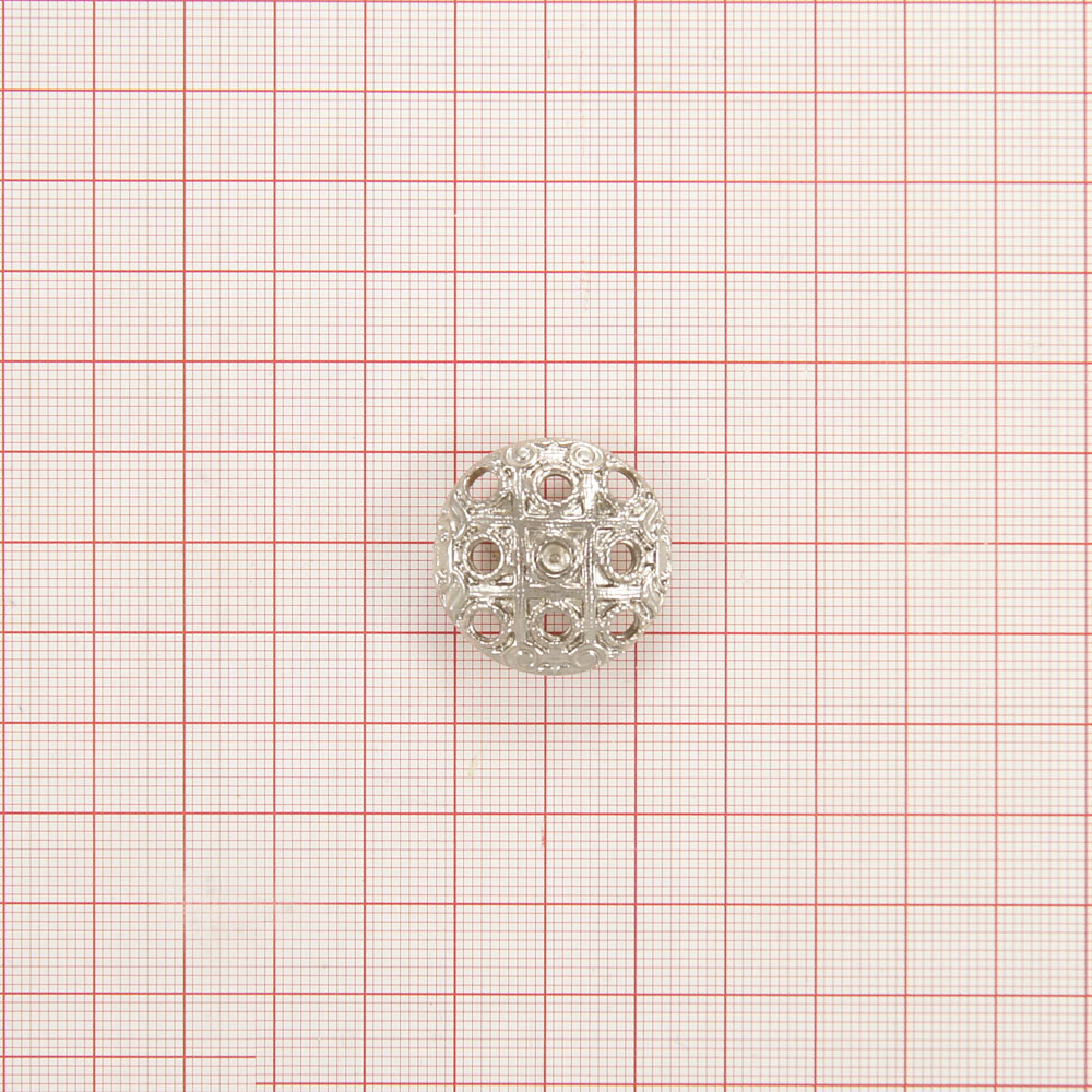 Пуговица AD-36-44 nik 25мм. Пуговица металлическая