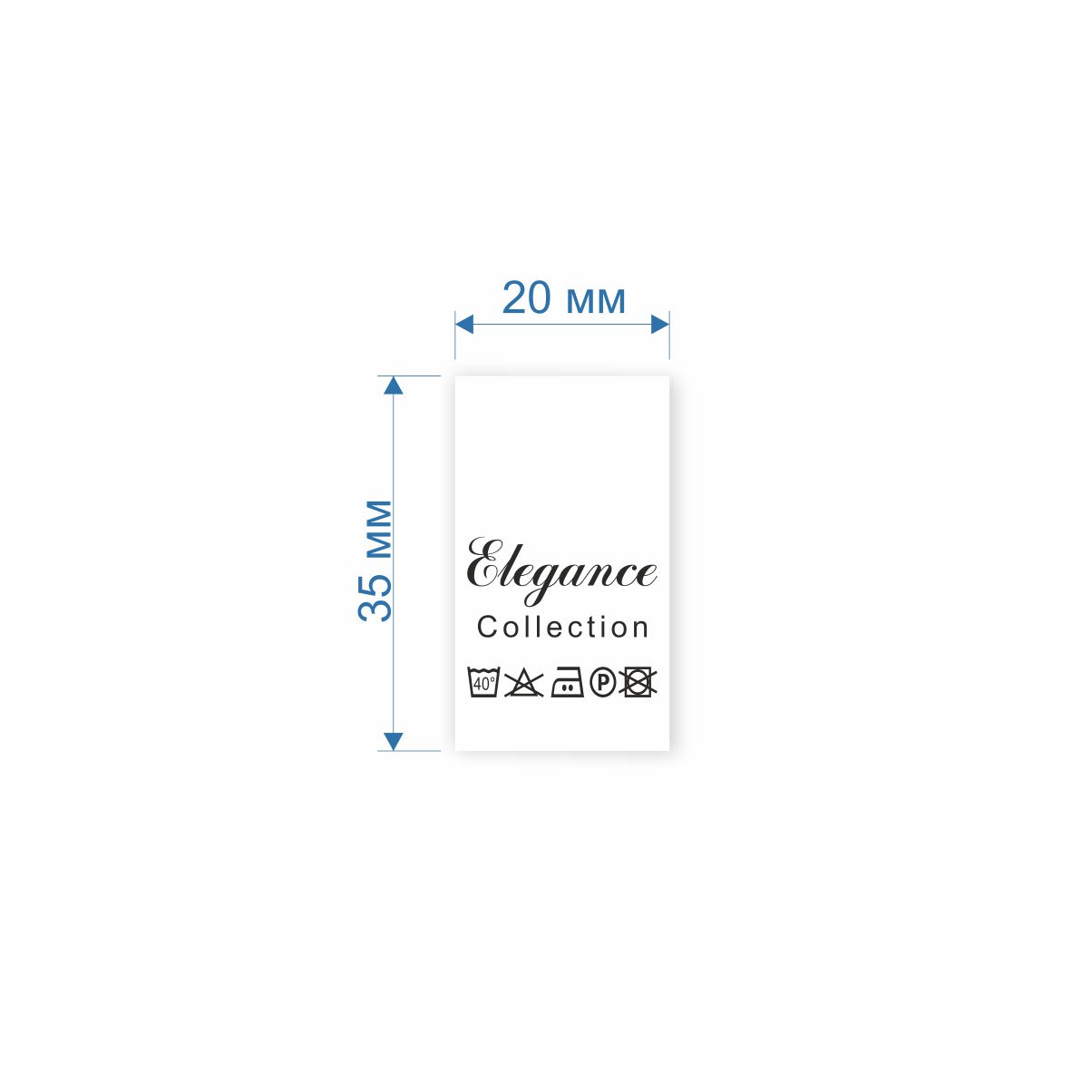 Процентовка бумажная Elegance 20*35мм, 50м. Процентовка бумажная