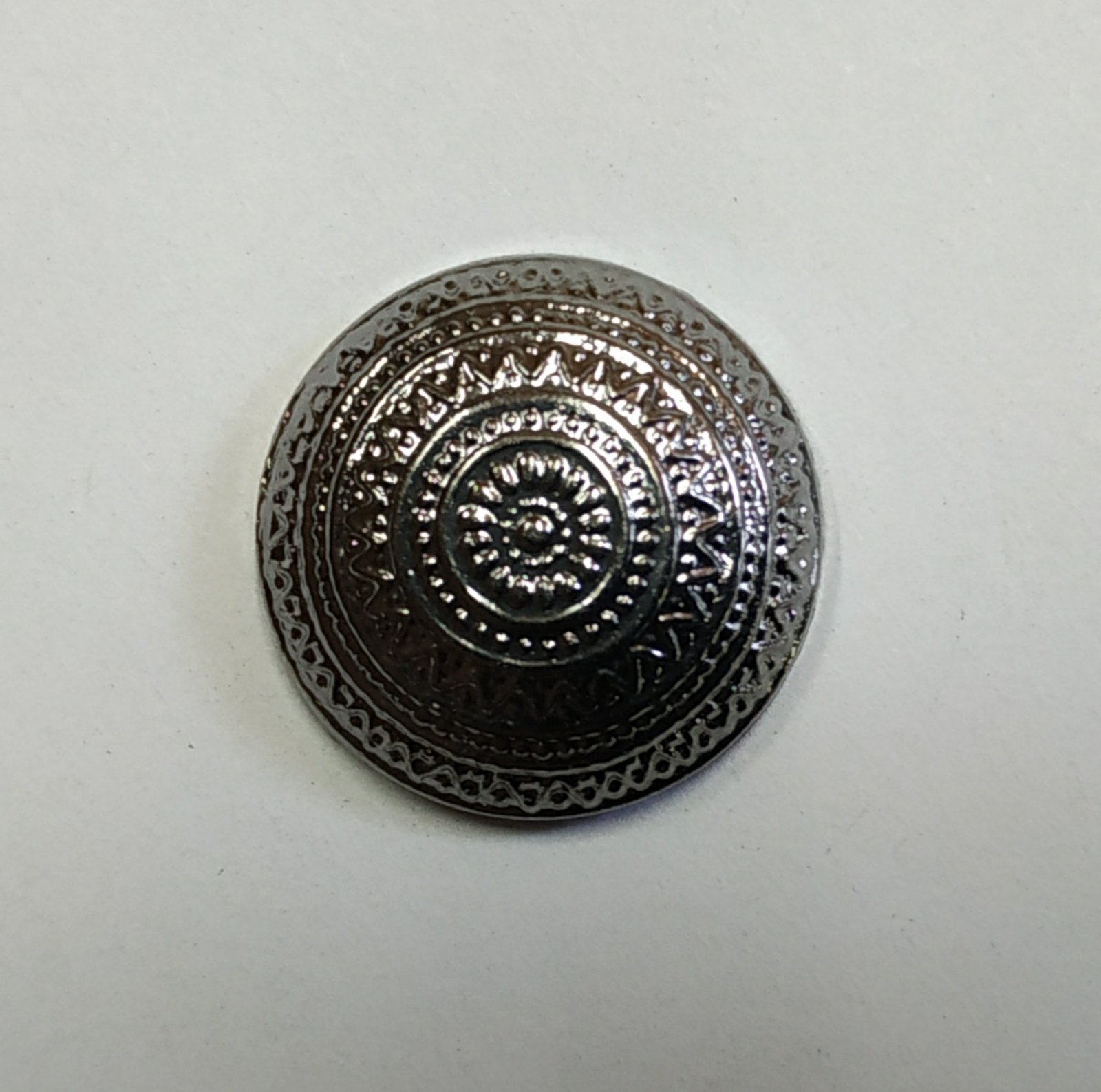 Пуговица TR-13-28 BN 17мм. Пуговица металлизированная