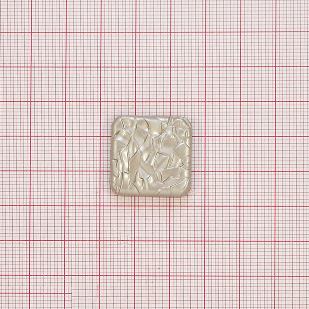 Кнопка металл квадрат мозаика, 23мм, матовый никель, шт.. Кнопка металл