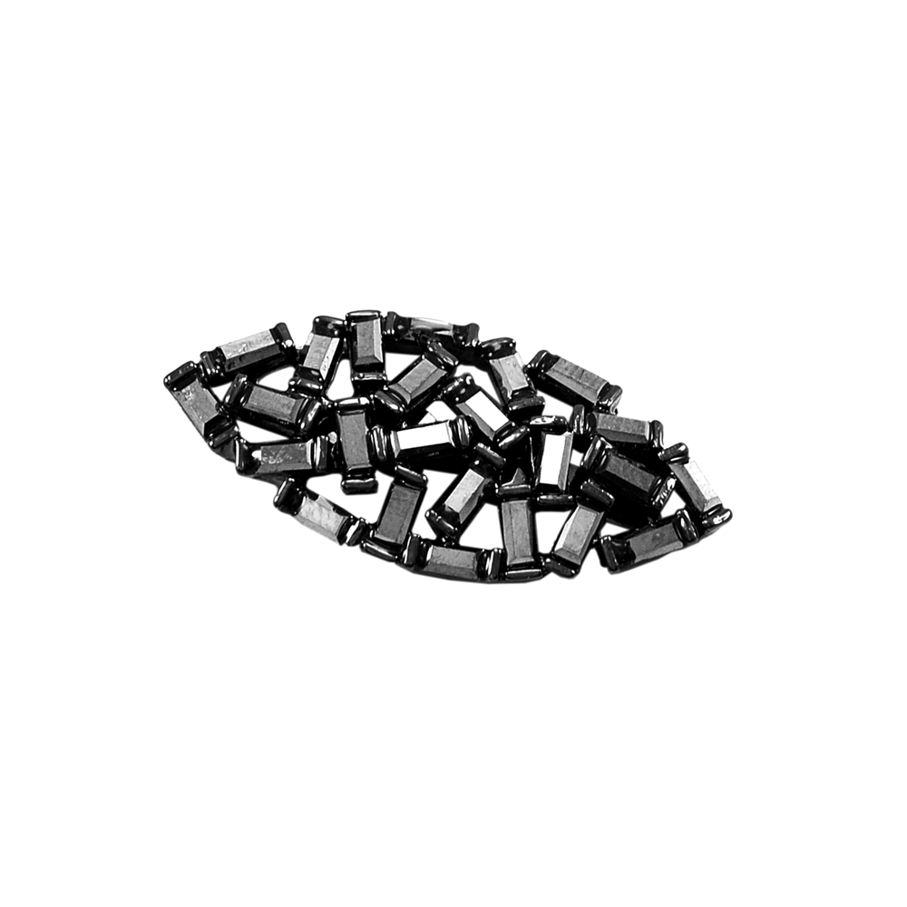 Краб камни и металл Лист, 3,7*1,7см, никель блек, черный, шт. Крабы Металл Цветы, Жуки