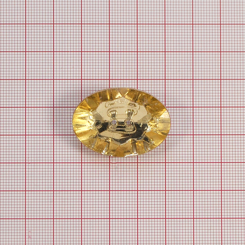 Пуговица акрил 25*35мм топаз (#32)  . Пуговица Акрил, Кристалл