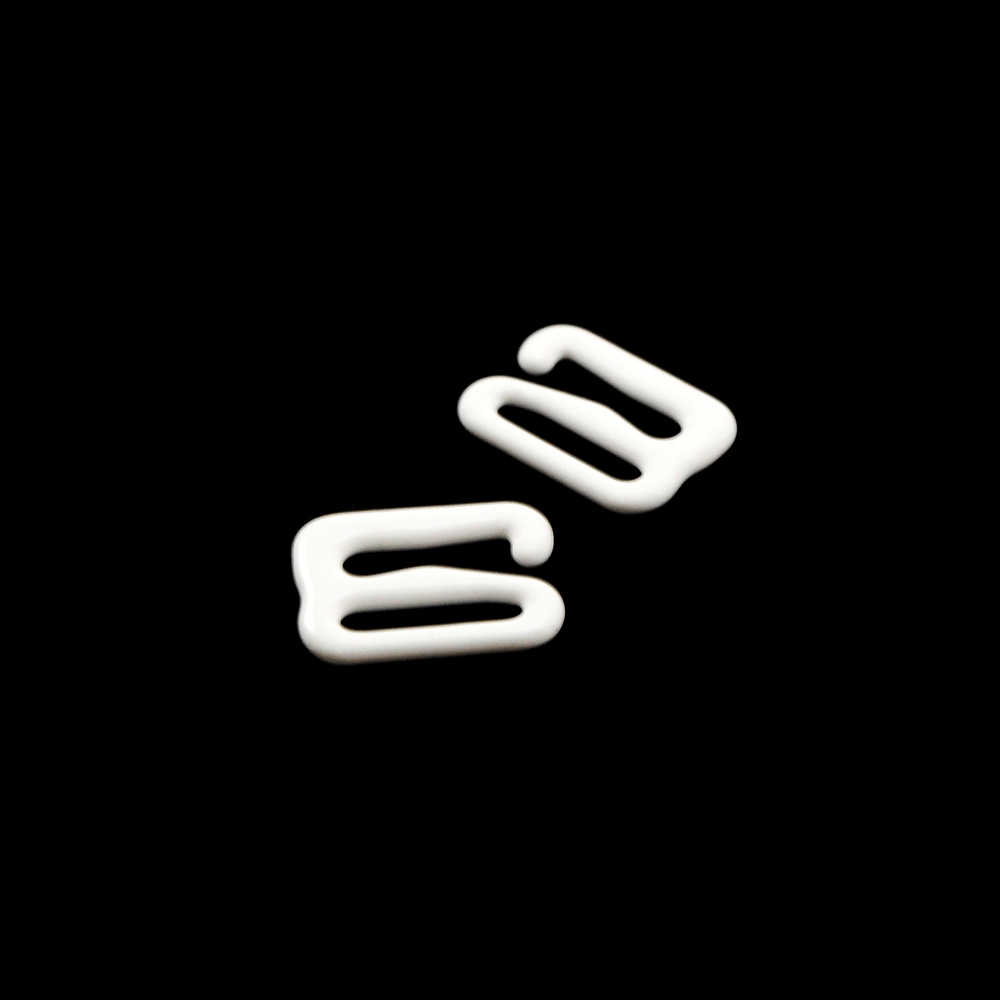 Крючок бельевой металл А910 белый 9,8*5,6мм (внутр.), 9,8*5,6мм (внешн.), 1т.шт, уп. Крючок бельевой