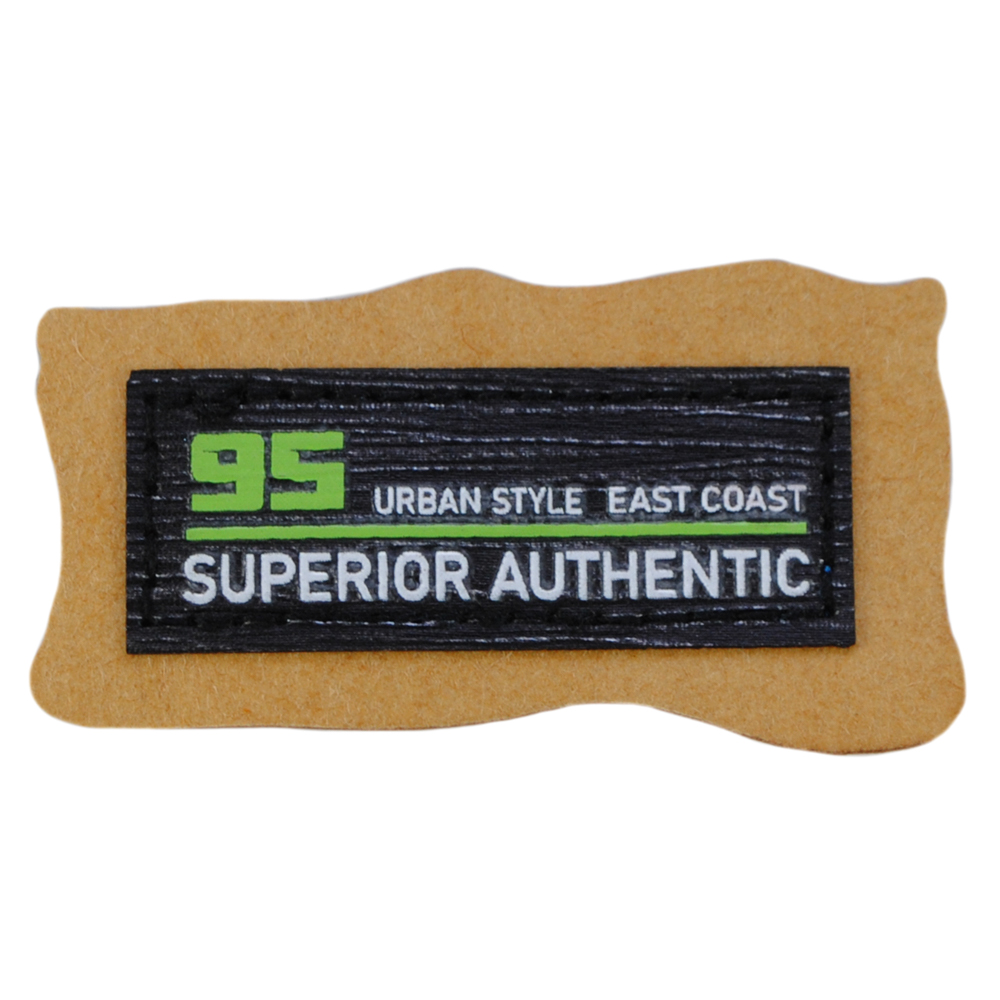 Лейба к/з Superior authentic, 6,5*3,5см, чёрн., бел., беж., зел., шт. Лейба Ткань