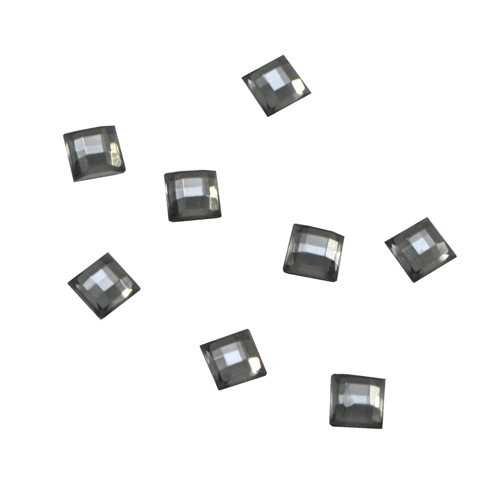 Стразы Д на клей, квадрат 4*4мм темн-серый 20, 1тыс.шт. Стразы на клей