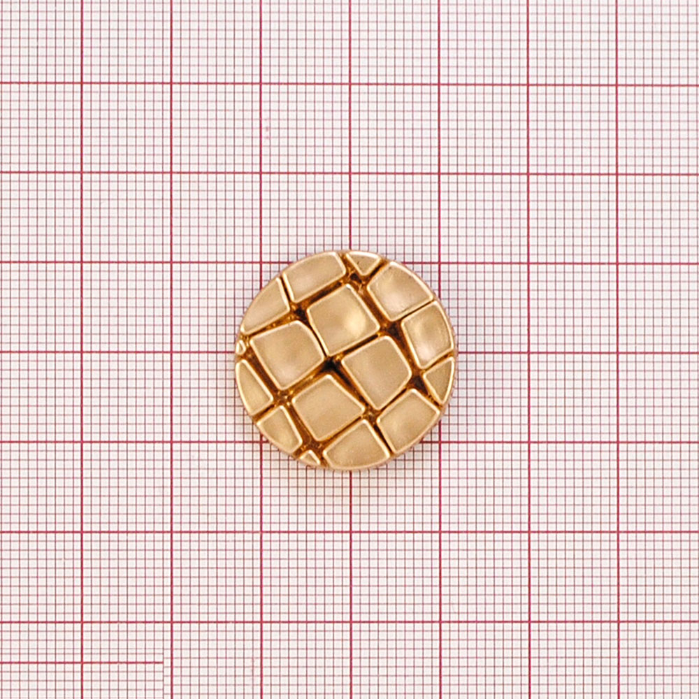 Кнопка металл круглая, плитка, матовое золото, 25мм, шт.. Кнопка металл