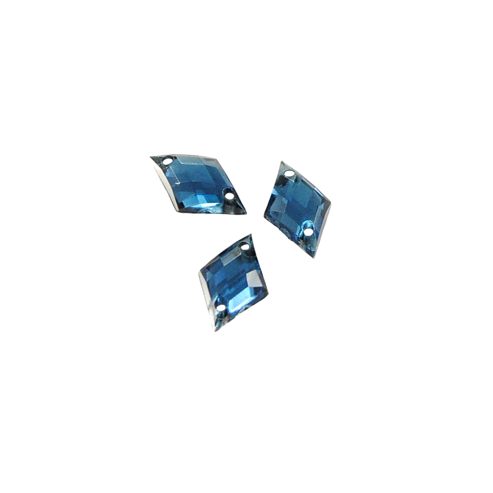 Стразы Д пришивн. ромб 8*13мм синий 14, 1тыс.шт. Стразы пришивные