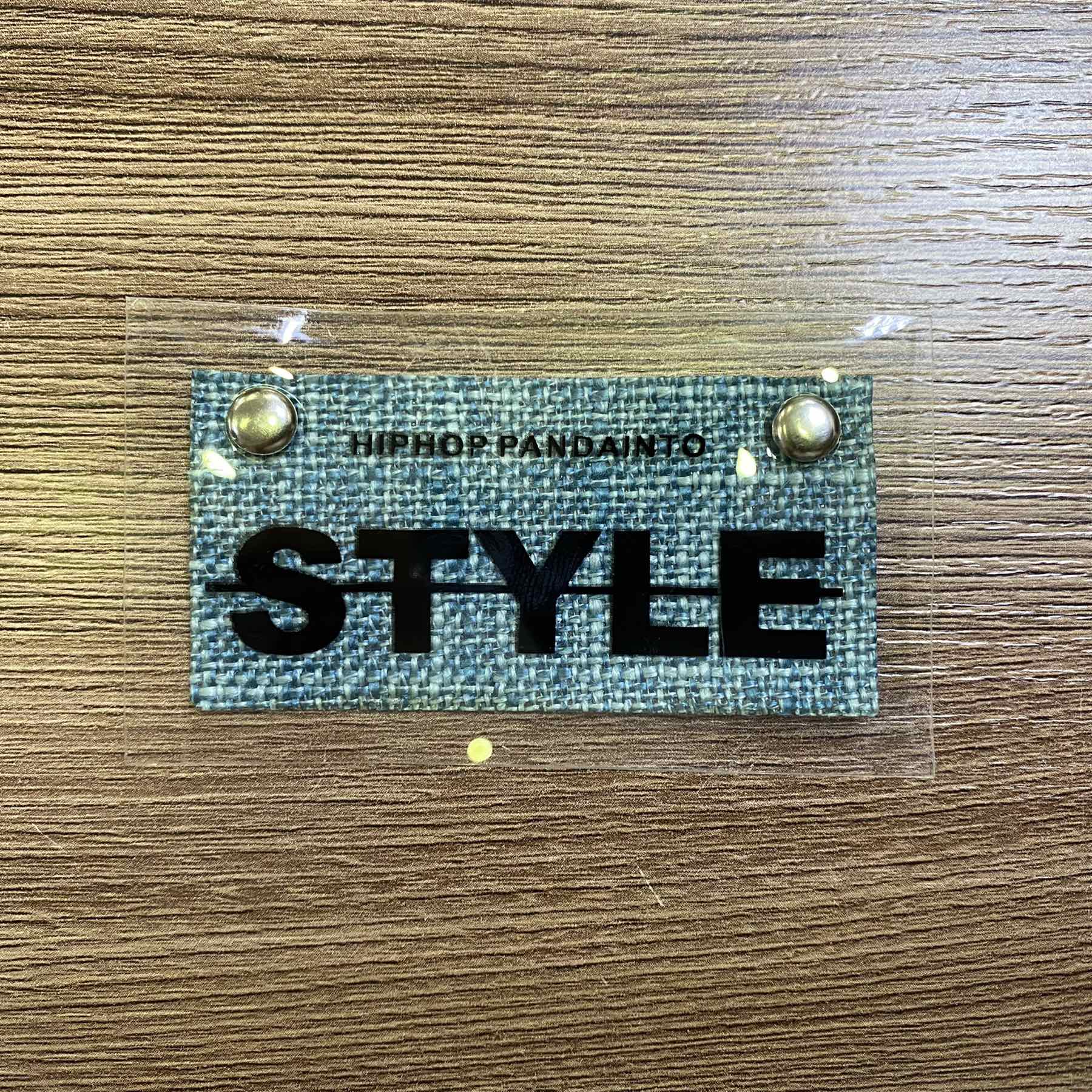 Лейба ткань, клеенка STYLE, хольнитены, 7*4см, прозр., черн., голубой., никель, шт. Лейба Клеенка