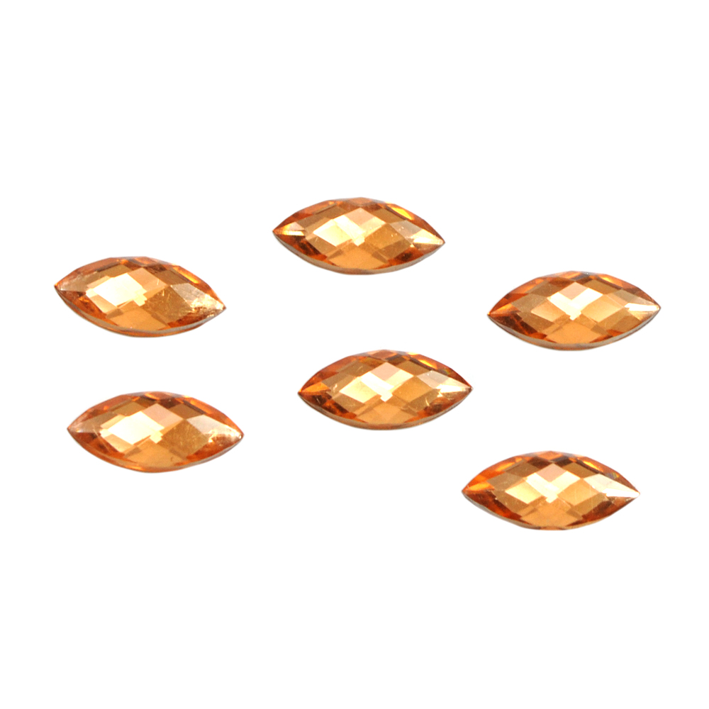 Стразы Д на клей, капля 7*15мм св-оранж 4, 1тыс.шт. Стразы на клей