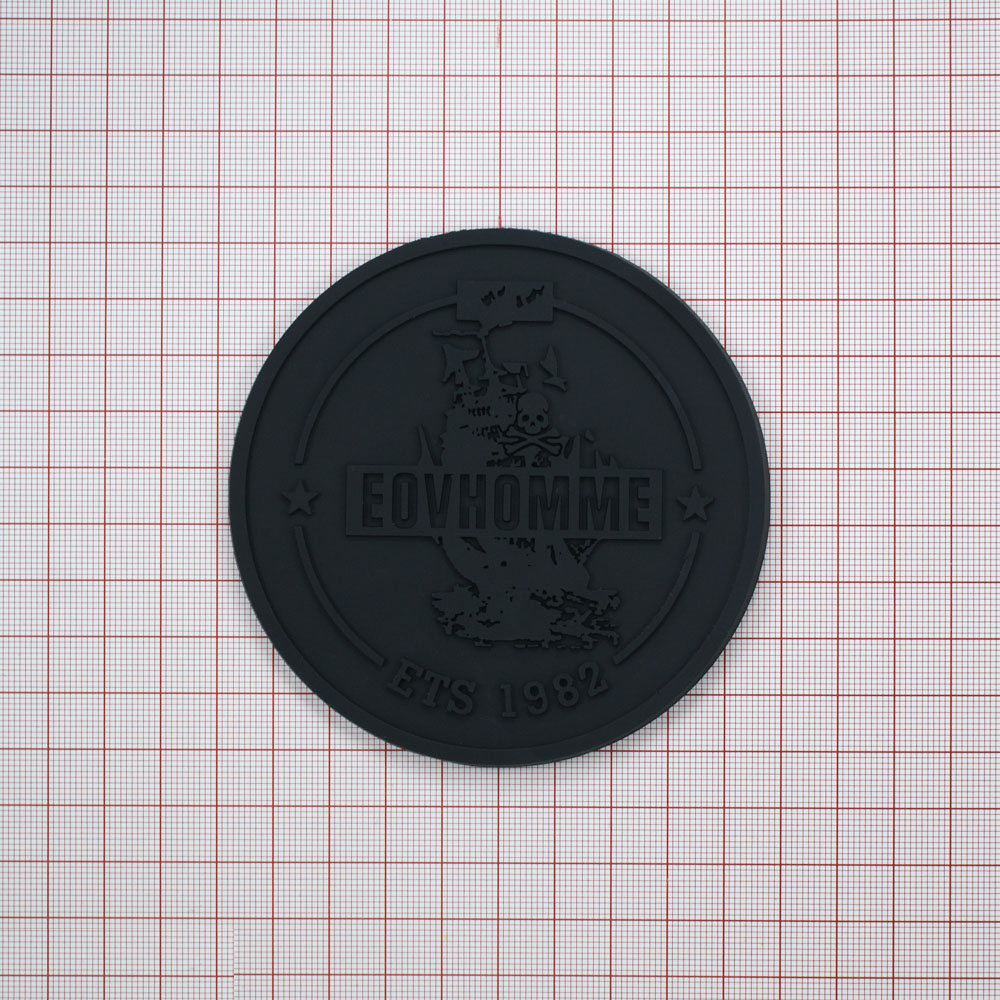 Лейба резиновая Eovhomme Карта круг черная 9,5см . Лейба Резина