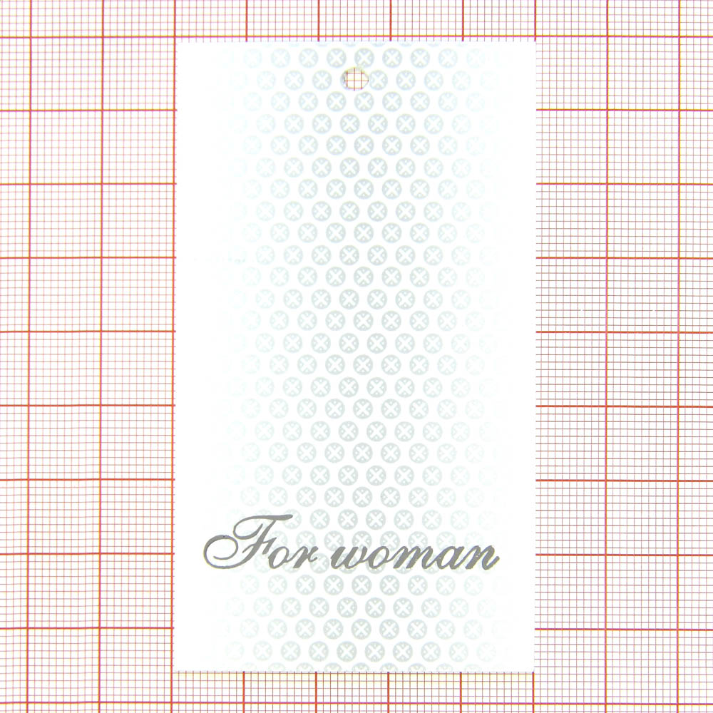 Этикетка бумажная For women (снег). Этикетка бумага
